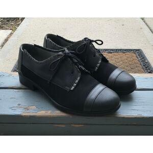 Naot Yama Ruffled Suede & Leather Comfort Oxfords - EU 39 / US 8-8.5 gray